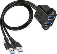 GINTOOYUN 0,5m Dupla USB 3.0 Hosszabbító Kábel Csavaros Rögzítéssel - Laptop, PC Csatlakoztatáshoz, Fekete

AI: I've created a Hungarian tit 1