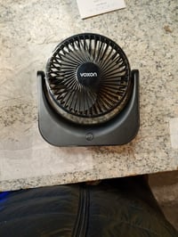 Ventilator de birou USB VOXON cu 5 trepte de viteză, mini ventilator silențios cu cablu de 1,5 m, ventilator portabil de birou 2