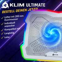 KLIM Ultimate Bianca RGB Laptop Hűtő 11-17" - Új 2024 Gamer Modell, Mac/PS4/PS5/Xbox Kompatibilis 2