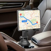 OHLPRO Tablet Tartó Autóba Pohártartóba - 7-11" iPad és Samsung Tabletekhez - 360° Forgatható, Állítható Kar, Stabil Rögzítés 8