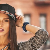 Apple Watch szíj - Kék, mintás, elasztikus szövet, S méret (1-3 sorozat) 4