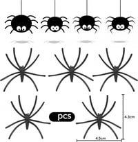 Ijesztő Halloween Pók Dekoráció Szett 60db - Otthoni, Kerti Kellék 2