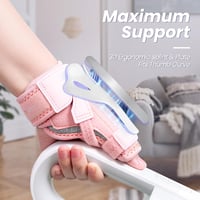 CURECARE 2 az 1-ben hüvelykujj támasz, cserélhető sínek, 3 fokozatú stabilizálás, arthritis és De Quervain kezeléshez, S/M, rózsaszín 3