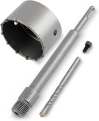 Binota 100mm-es SDS Plus betonlyukfúró, 220mm-es szárral, téglához és kőfalhoz 1