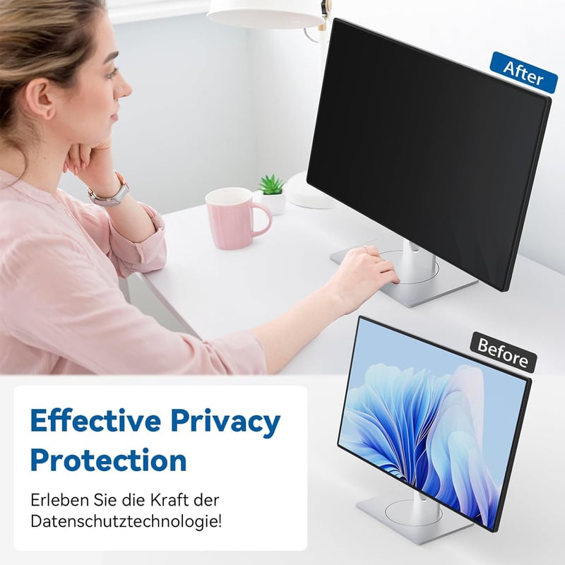 IPROKKO 27" monitoros adatvédelmi fólia 16:9, kékfény szűrő, tükröződésmentes képernyővédő
