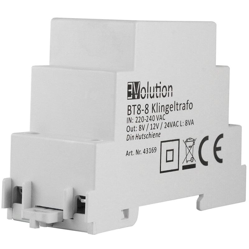 JCL BT8-8 csengő transzformátor 8V/12V/24V, 8VA - felújított