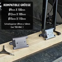 ONIPAX Háromszög Alakú Kerékpár Villa Tartó 15x110mm, 12x100mm, 9x100mm Tengelyekhez - Alumínium Vonóhorogra Szerelhető Biciklitartó 50kg Te 4