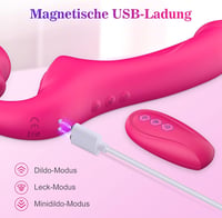 Amoochoo Páros Vibrátor - Dupla Élvezet Nőknek, 10 Módú Csiklóizgató és G-pont Stimuláló 5