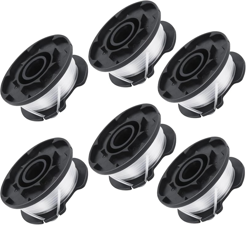 Yweller 6 db pótszál orsó Einhell fűkaszához, 1,6 mm vastag, 5 m hosszú, GE-CT 18/28 Li, GE-CT 18/260 Li, GE-CT 18/28 Li TC modellekhez