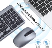 Cimetech Vezeték Nélküli Spanyol Billentyűzet és Egér Szett Windows PC-hez 3