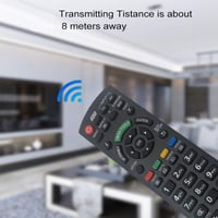 Riry N2QAYB000752 Univerzális Távirányító Panasonic Viera Smart TV-hez - Fekete, Programozás Nélküli, 10m Hatótávolság 5