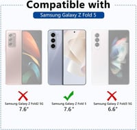 Samsung Galaxy Z Fold 5 Dupla HD TPU Képernyővédő Fólia Szett 2