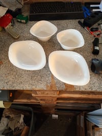 Set de boluri Villeroy & Boch Vapiano Trio, 6 piese, porțelan premium, lavabil în mașina de spălat vase — lipsesc 2 boluri medii (stare: vezi imaginea nr. 2) 2
