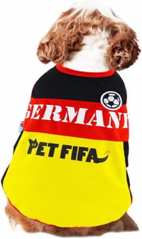 Németország mintás légáteresztő futball mellény kutyáknak, macskáknak 4