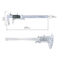 ZHAOMIMI Digitális Tolómérő 150mm Rozsdamentes Acélból - Nagy LCD Kijelzővel, 0,01mm Pontosság, Belső-Külső-Mélység Méréshez 5