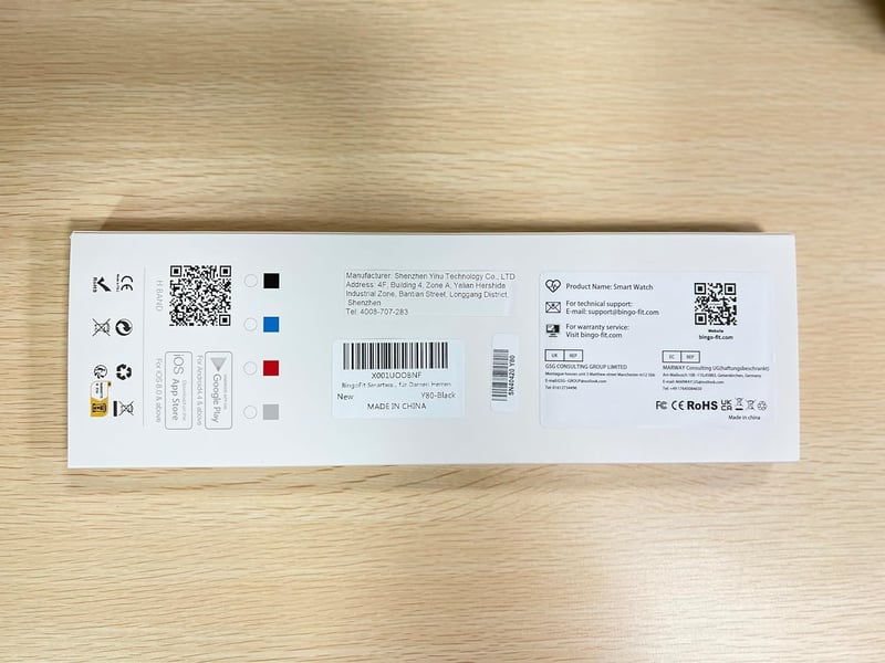 BingoFit AMOLED okosóra telefonos funkcióval, pulzusmérővel és 50+ sportmóddal