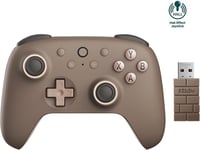 8bitdo Ultimate 2C Vezeték Nélküli Kontroller Windows PC és Android Eszközökhöz, Hall-Effekt Joystickkel, 1000 Hz-es Válaszidővel, Barna 1