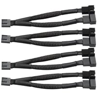 Easycargo set od 4 crna PWM kabela za razdjelnik ventilatora 1