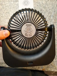 Ventilator de birou USB VOXON cu 5 trepte de viteză, mini ventilator silențios cu cablu de 1,5 m, ventilator portabil de birou 3