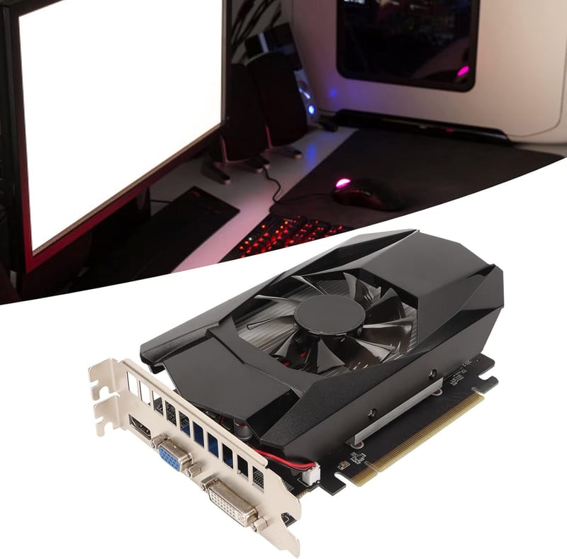 ASHATA HD7670 jatekgrafikus karta 4GB GDDR5 128 bites PCI Express x16 2.1 hutessel DirectX 11 támogatással