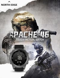 North Edge Apache-46 Katonai Digitális Sportóra Férfiaknak - Iránytű, Hőmérő, Lépésszámláló 3
