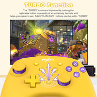 PXN 9607X Sárga Vezeték Nélküli Switch Pro Kontroller Turbóval és NFC Amiibo Támogatással 3