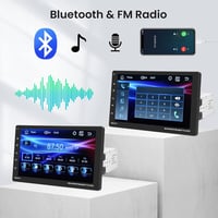 Carplay Autórádió 1 DIN 9" Kivehető Képernyővel - Android/iOS Tükrözés, Bluetooth Kihangosító, FM, USB, Kormányvezérlés, Tolatókamera 4
