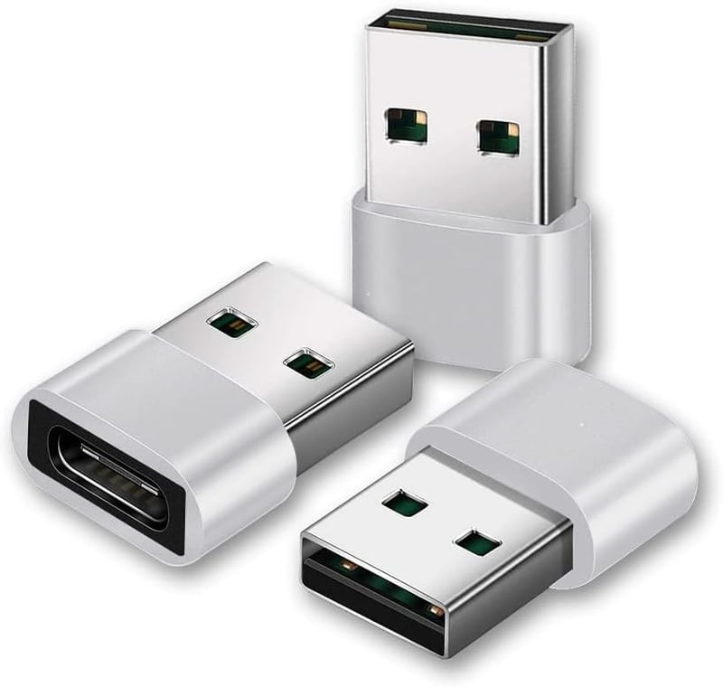 USB-C - USB-A adapter szett (3db) iPhone, iPad, Samsung Galaxy készülékekhez