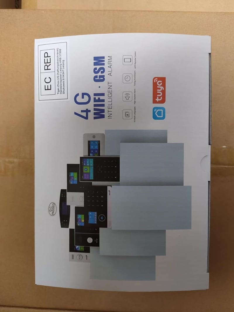 PG Smart Touch WiFi+GSM riasztórendszer, Alexa-kompatibilis, Tuya app-vezérléssel