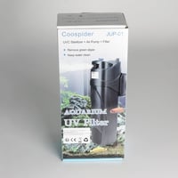 BootyBay JUP-01 UV Akvárium Szűrő 150-300 Literes Medencékhez, 800L/h Belső Vízszűrő Pumpa Zöld Alga Eltávolítóval, 9W UV Lámpával és 2 Póts 8