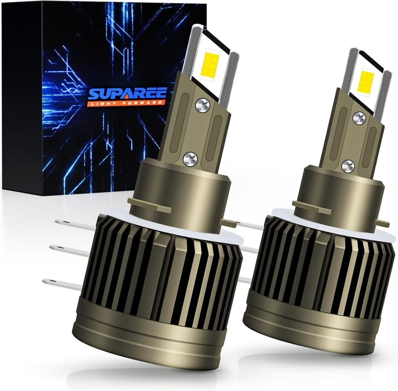 SUPAREE H15 LED fényszóró izzó, 6500K, 12000LM, vízálló, 2 db