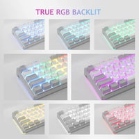 AULA 60%-os RGB Mechanikus Gamer Billentyűzet, Hot-Swap, Piros Kapcsolók 9