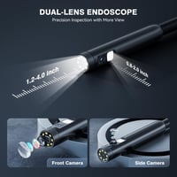 Qimic 1080P HD Endoszkóp Kamera - Dupla Lencsés, IP67 Vízálló, Android/iPhone Kompatibilis, 5m 2