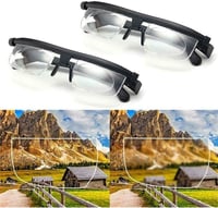 LJFYXZ Állítható Dioptriás Szemüveg -6D és +3D Között - HD Fáradtságcsökkentő Lencsék Férfiaknak és Nőknek - Kézi Fókuszállítással Olvasásho 5