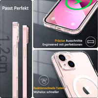 iPhone 13 MagSafe-kompatibilis átlátszó tok ütésálló üvegvédelemmel 8