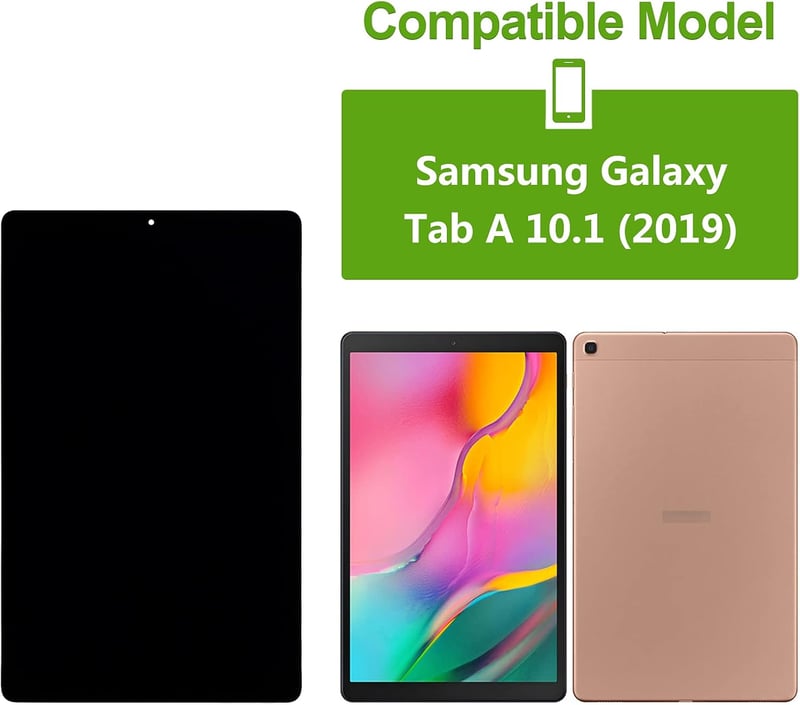 Samsung Galaxy Tab A 10.1 (2019) LCD kijelző érintőpanellel, fekete - T510/T515 kompatibilis