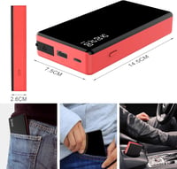 GOLDGE 8000mAh Autós Bikázó Powerbank LED Lámpával, 600A Csúcsárammal 4