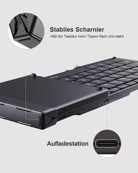 ProtoArc XK01 Összecsukható Bluetooth Billentyűzet Numerikus Billentyűzettel, Vezeték Nélküli Mini Billentyű 7