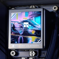 Thermalright Frozen Vision 360 Fekete Vízhűtéses CPU Hűtő LCD Kijelzővel AMD/Intel 6
