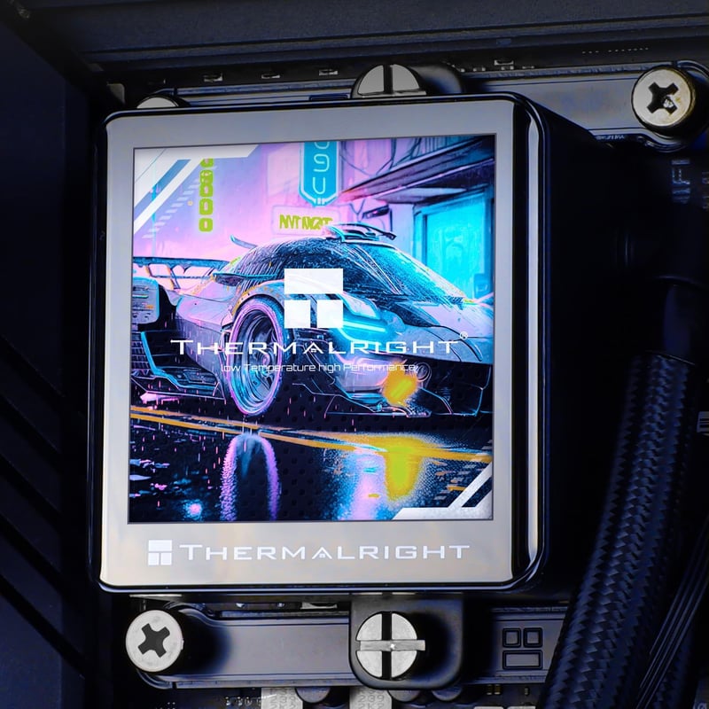 Thermalright Frozen Vision 360 Fekete Vízhűtéses CPU Hűtő LCD Kijelzővel AMD/Intel