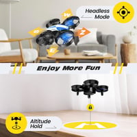 Holy Stone HS210 Mini Drón Gyerekeknek, RC Nano Quadcopter Helikopter, Lebegés, 3D Flip Funkcióval, 3 Akkumulátorral, Kezdőknek, Beltéri  6