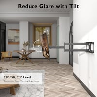 BONTEC TV Fali Tartó 32-75" LCD/LED/OLED Képernyőkhöz - 1040 mm Extra Hosszú Karral, 60 kg Teherbírással, Dönthető, Forgatható, VESA 600x400 4