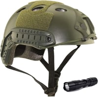 QMFIVE PJ Moda Taktikai Airsoft Kask Paintball Gözlükkel L Zöld 1
