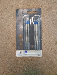 Parker Quinkflow golyóstoll utántöltő patron, kék tinta, medium hegy, 4 db-os csomag (hiányos készlet) 4