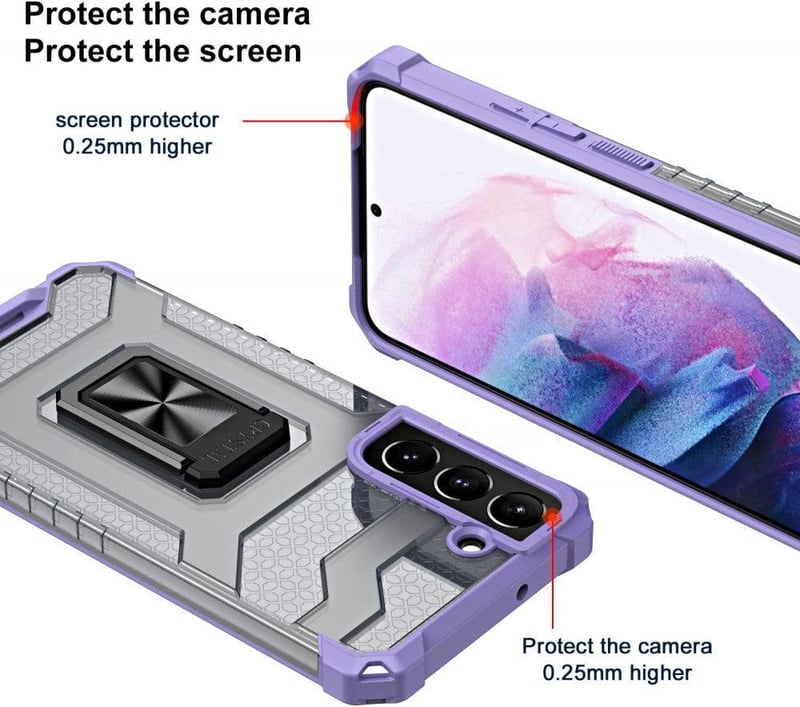 Samsung Galaxy S22 5G Mágneses Védőtok - Ütésálló TPU+PC Borítás