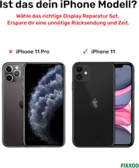 GIGA Fixxoo iPhone 11 Retina LCD Kijelző Cserecsomag - Érintőképernyős Üveg Szerszámkészlettel - Egyszerű Kijelzőjavítás Otthon 6