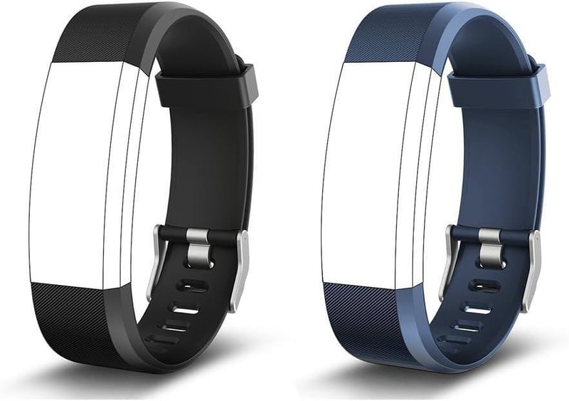 Fitbit ID115 HR Plus Kompatibilis Bőrbarát TPU Csereszíj