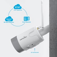 Wansview WiFi Kültéri Biztonsági Kamera 1080P - Mozgásérzékelés, Kétutas Hang, SD Kártyahely 4
