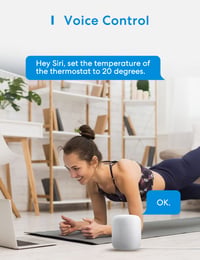 Meross Okos Radiátor Termosztát 2 db - Hub Szükséges, WiFi Fűtésszabályzó, HomeKit, Alexa, Google Asszisztens Kompatibilis, Hangvezérlés 7