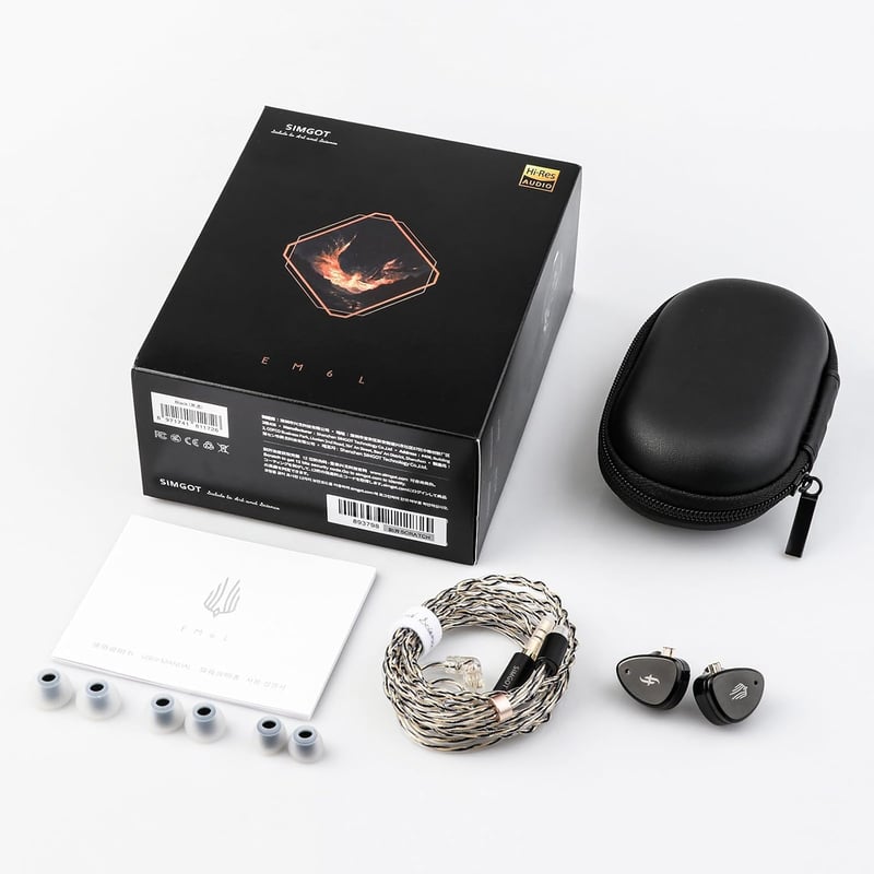 LINSOUL SIMGOT EM6L Hibrid 1DD+4BA In-Ear Monitor Fülhallgató HiFi Gamer